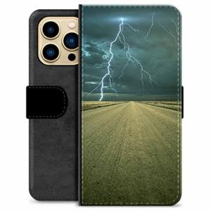 iPhone 13 Pro Max Premium Wallet Case - Storm