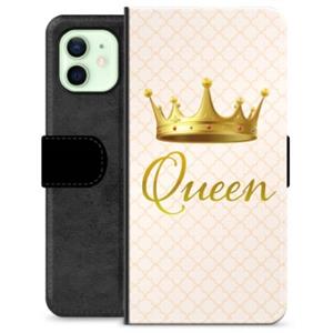 iPhone 12 Premium Portemonnee Hoesje - Koningin