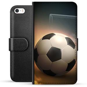 iPhone 5/5S/SE Premium Portemonnee Hoesje - Voetbal