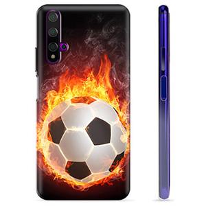 Huawei Nova 5T TPU Case - Voetbal Vlam