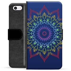 iPhone 5/5S/SE Premium Wallet Case - Kleurrijke Mandala