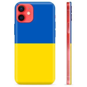 iPhone 12 mini TPU Case Oekrainse Vlag - Geel en lichtblauw