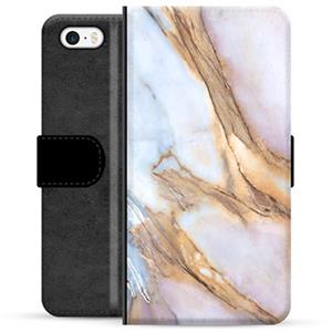 iPhone 5/5S/SE Premium Wallet Case - Elegant Marmer