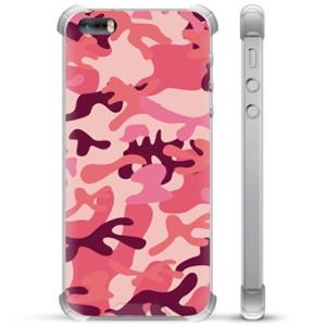 iPhone 5/5S/SE Hybride Hoesje - Roze Camouflage