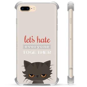 iPhone 7 Plus / iPhone 8 Plus hybride hoesje - Angry Cat