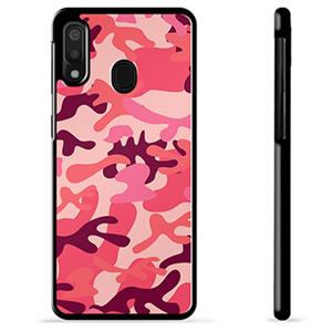 Samsung Galaxy A20e Beschermhoes - Roze Camouflage