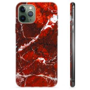 iPhone 11 Pro TPU Case - Rode Marmer