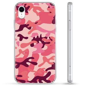 Hybride iPhone XR-hoesje - roze camouflage