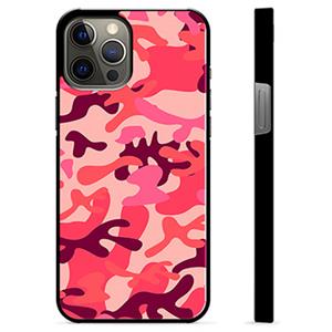 iPhone 12 Pro Max Beschermhoes - Roze Camouflage
