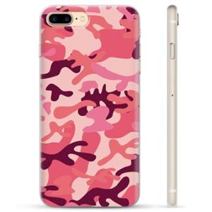 iPhone 7 Plus / iPhone 8 Plus TPU Hoesje - Roze Camouflage