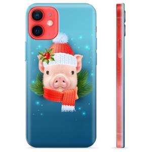 iPhone 12 mini TPU-hoesje - Winter Piggy
