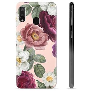 Samsung Galaxy A20e TPU Hoesje - Romantische Bloemen