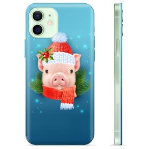 iPhone 12 TPU-hoesje - Winter Piggy
