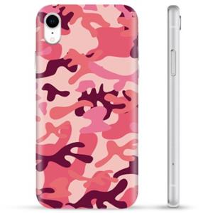 iPhone XR TPU-hoesje - roze camouflage