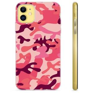 iPhone 11 TPU Hoesje - Roze Camouflage
