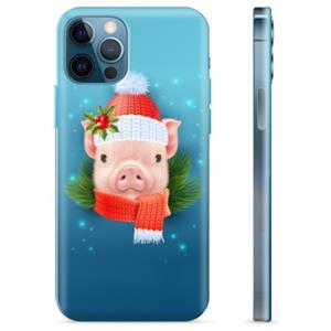 iPhone 12 Pro TPU-hoesje - Winter Piggy