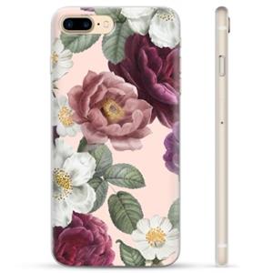 iPhone 7 Plus / iPhone 8 Plus TPU-hoesje - romantische bloemen