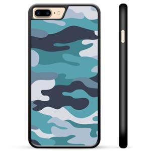 iPhone 7 Plus / iPhone 8 Plus Beschermhoes - Blauw Camouflage