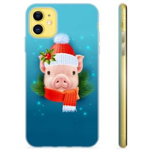 iPhone 11 TPU-hoesje - Winter Piggy
