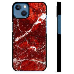 iPhone 13 Beschermhoes - Rood Marmer