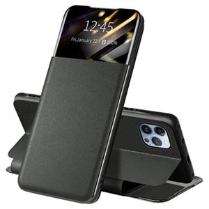 iPhone 13 Pro Max Front Smart View Flip Case - Zwart