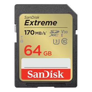 SanDisk Extreme 64B SDXC geheugenkaart 170MB/s