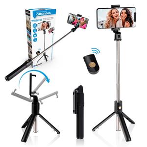 Grundig Selfie Stick En Statief Voor Smartphone - Bluetooth et Afstandsbediening - 120° Draaibaar