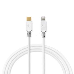 Nedis CCBP39650WT10 Lightning-Kabel (1m) weiß Apple Lightning>USB-C