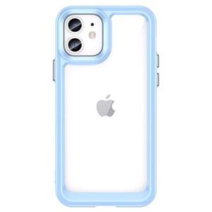 Outer Space Serie iPhone 12 Hybrid Hoesje - Blauw
