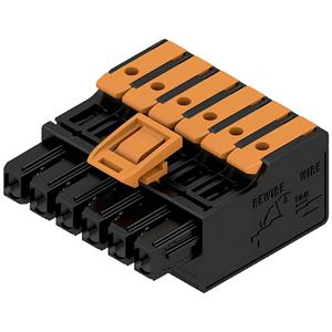 Weidmüller Buchsengehäuse-Kabel Polzahl Gesamt 6 Rastermaß: 5mm 2741710000 60St.