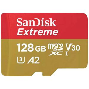 SanDisk Extreme microSDXC-kaart 128 GB Class 10 UHS-I Schokbestendig, Waterdicht