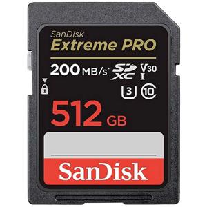 SanDisk Extreme PRO SDXC-kaart 512 GB Class 10 UHS-I Schokbestendig, Waterdicht