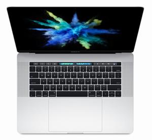 MacBook Pro Touch Bar 15 Quad Core i7 2.8 Ghz 16gb 256gb Zilver-Product is als nieuw