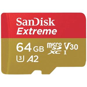 SanDisk Extreme microSD-kaart 64 GB UHS-Class 3 Schokbestendig, Waterdicht