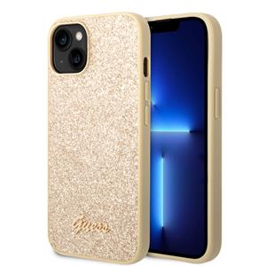 Guess Glitter Flakes iPhone 14 en iPhone 13 hoesje - Goud