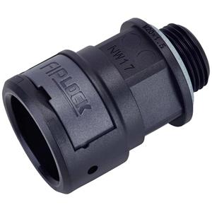 fränkischerohrwerke Fränkische Rohrwerke 4890305000 ASPA-07M12PB Schlauchverschraubung Schwarz M12 x 1.5 7mm Gerade 10S