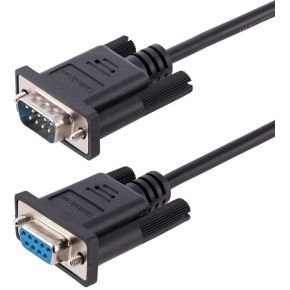 StarTech.com 9FMNM-3M-RS232-CABLE seriële kabel Zwart DB-9