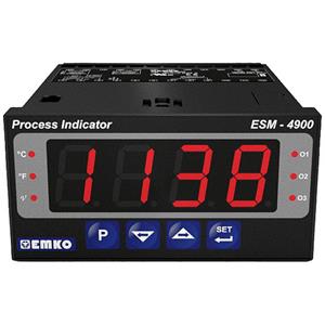 Emko ESM-4900 2-Punkt, P, PI, PD, PID Universalregler Pt100 -200 bis +1700°C Relais 5A (L x B x H)