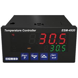 Emko ESM-4920 2-punt, P, PI, PD, PID Temperatuurregelaar Pt100 -200 tot +1700 °C Relais 5 A (l x b x h) 84 x 48 x 96 mm