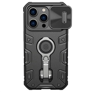 Nillkin CamShield Armor Pro iPhone 14 Pro Hybride Hoesje - Zwart