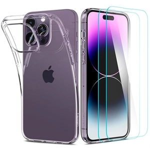 Spigen Crystal Pack iPhone 14 Pro Max Beschermingsset - Doorzichtig
