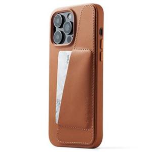 Mujjo Full Leder iPhone 14 Pro Max Wallet Hoesje - Bruin