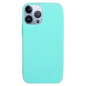 Anti-Vingerafdruk Mat iPhone 14 Pro Max TPU Hoesje - Baby blauw