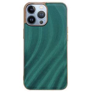 Abstract Series iPhone 14 Pro Bekleed TPU Case - Groen