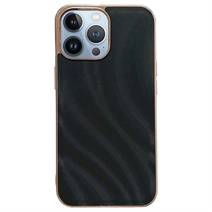 Abstract Series iPhone 14 Pro Bekleed TPU Case - Zwart