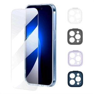 Baseus Illusion iPhone 14 Pro Max Beschermingsset - Doorzichtig