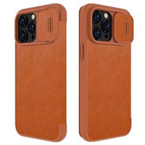 Nillkin Qin Pro iPhone 14 Pro Max Flip Case - Bruin