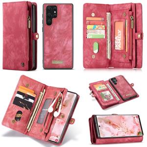 Voor Samsung Galaxy S22 Ultra 5G Caseme-008 Afneembare Multifunctionele Horizontale Flip Leren Case