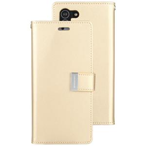 Voor Samsung Galaxy S21 5G GOOSPERY RICH DIARY PU + TPU Crazy Horse Texture Horizontal Flip Leather Case with Card Slots & Wallet (Gold)