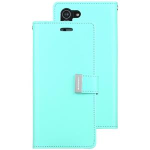 Voor Samsung Galaxy S21 + 5G GOOSPERY RICH DIARY PU + TPU Crazy Horse Texture Horizontale Flip Leather Case met Card Slots & Portemonnee (Mint Green)